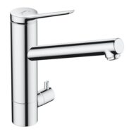 Hansgrohe Zesis M33 eengreeps keukenmengkraan met apparaatafsluitventiel en 1 straalsoort uitloop – chroom 74808000