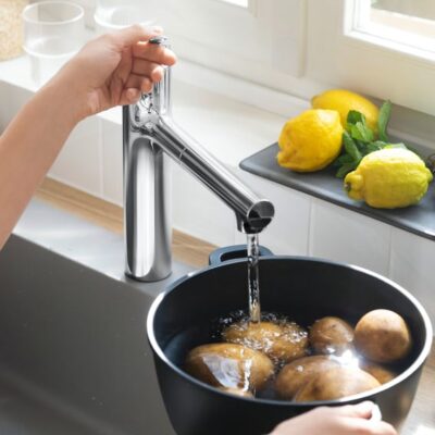 Hansgrohe Zesis M33 eengreeps keukenmengkraan uittrekbaar 2 straalsoorten chroom 74804000 6