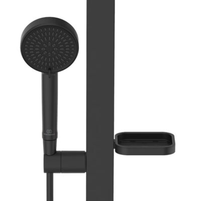 Ideal Standard Alu glijstangset met garnituur 2 straalsoorten 600 mm mat-zwart BD586XG 5