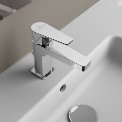 Ideal Standard Cerafine D wastafelkraan met trekstang-afvoergarnituur chroom BC685AA 5