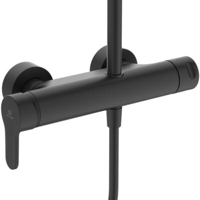 Ideal Standard Cerafine O eengreeps opbouw regendoucheset Ø200 mm mat-zwart BC750XG 8