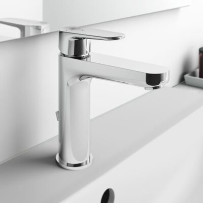 Ideal Standard Cerafine O wastafelkraan Grande BlueStart met trekstang-afvoergarnituur chroom BC702AA 4