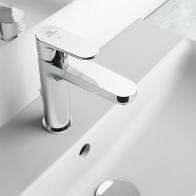 Ideal Standard Cerafine O wastafelkraan Grande BlueStart met trekstang-afvoergarnituur chroom BC702AA 5