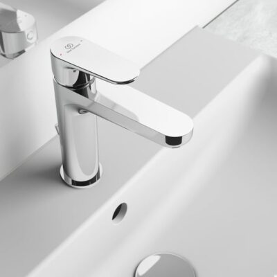 Ideal Standard Cerafine O wastafelkraan Grande met trekstang-afvoergarnituur chroom BC699AA 11 Ideal Standard Cerafine O wastafelkraan Grande met trekstang-afvoergarnituur chroom BC699AA 11