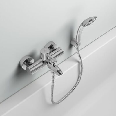 Ideal Standard Ceraline eengreeps opbouw badmengkraan 2 verbruikers chroom BC199AA 4