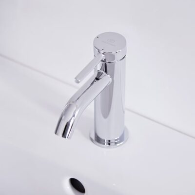 Ideal Standard Ceraline Nuovo wastafelkraan Blue Start met trekstang-afvoergarnituur chroom BD758AA 9 Ideal Standard Ceraline Nuovo wastafelkraan Blue Start met trekstang-afvoergarnituur chroom BD758AA 9