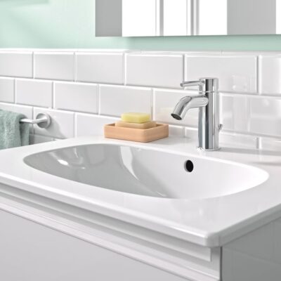 Ideal Standard Ceraline wastafelkraan met trekstang-afvoergarnituur chroom BC193AA 15 Ideal Standard Ceraline wastafelkraan met trekstang-afvoergarnituur chroom BC193AA 15