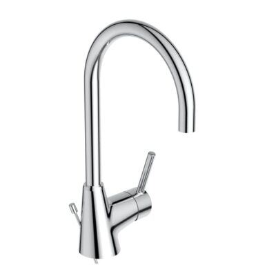 Ideal Standard Ceraline wastafelkraan met trekstang-afvoergarnituur chroom BC195AA 6