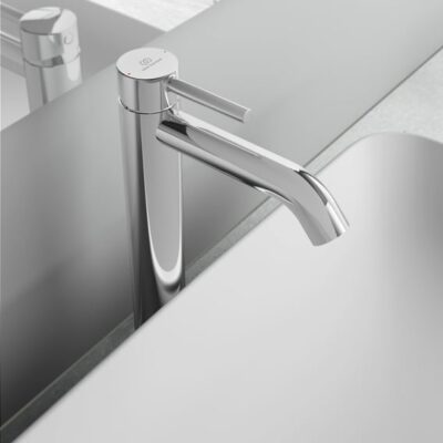 Ideal Standard Ceraline wastafelkraan met verhoogde kraanlichaam chroom BC269AA 12 Ideal Standard Ceraline wastafelkraan met verhoogde kraanlichaam chroom BC269AA 12