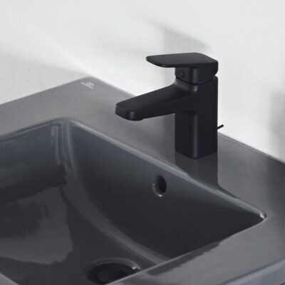 Ideal Standard CeraPlan wastafelkraan met trekstang-afvoergarnituur mat-zwart BD214XG 4