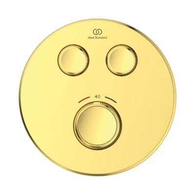 Ideal Standard Ceratherm Navigo thermostaat voor bad & douche 2 verbruikers goud geborsteld A7296A2 4