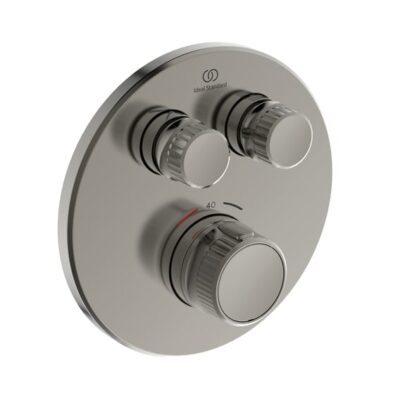 Ideal Standard Ceratherm Navigo thermostaat voor bad & douche 2 verbruikers zilver storm A7296GN 11 Ideal Standard Ceratherm Navigo thermostaat voor bad & douche 2 verbruikers zilver storm A7296GN 11