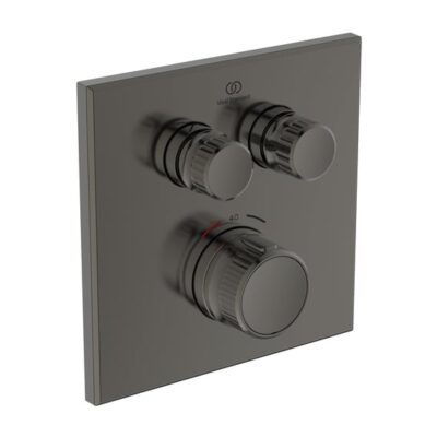 Ideal Standard Ceratherm Navigo thermostaat voor bad & douche 2 verbruikers grijs magnetisch A7302A5 7