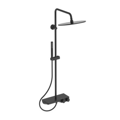 Ideal Standard Ceratherm S200 thermostatische opbouw regendoucheset Ø300 mm mat-zwart A7631XG 7