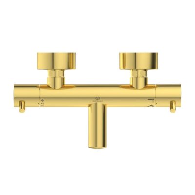 Ideal Standard Ceratherm T125 opbouw bad thermostaatkraan 2 verbruikers goud geborsteld A7588A2 5