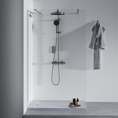 Ideal Standard Ceratherm T125 thermostatische opbouw regendoucheset Ø300 mm grijs magnetisch A7689A5 4