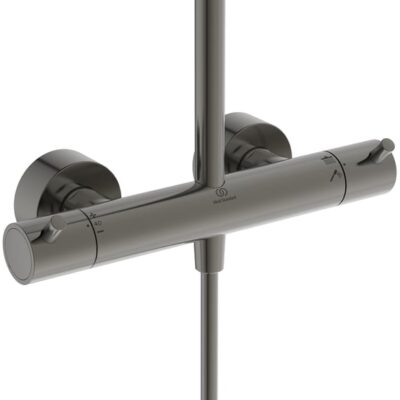 Ideal Standard Ceratherm T125 thermostatische opbouw regendoucheset Ø300 mm grijs magnetisch A7689A5 6