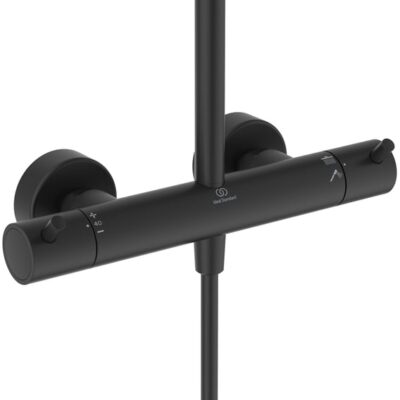 Ideal Standard Ceratherm T125 thermostatische opbouw regendoucheset Ø300 mm mat-zwart A7689XG 6