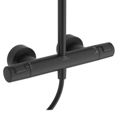 Ideal Standard Ceratherm T25 thermostatische opbouw regendoucheset Ø260 mm mat-zwart A7212XG 7