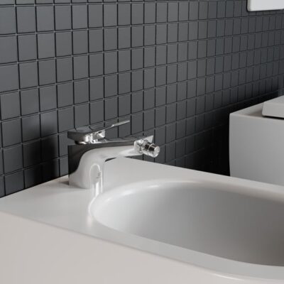 Ideal Standard Conca bidetkraan met trekstang afvoergarnituur chroom BC760AA 8