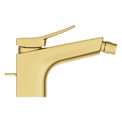 Ideal Standard Conca bidetkraan met trekstang-afvoergarnituur goud geborsteld BC760A2 9