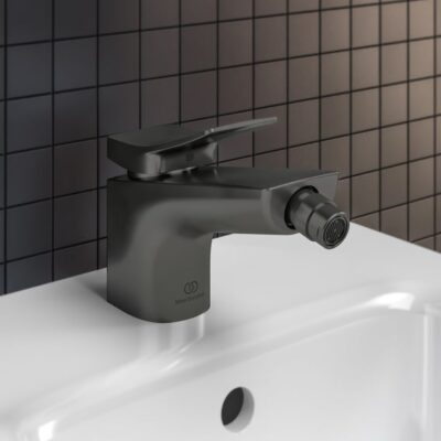 Ideal Standard Conca bidetkraan met trekstang-afvoergarnituur grijs magnetisch BC760A5 5