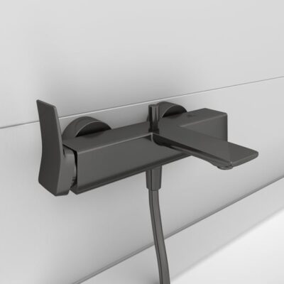 Ideal Standard Conca eengreeps opbouw badmengkraan 2 verbruikers grijs magnetisch BC763A5 5