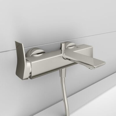 Ideal Standard Conca eengreeps opbouw badmengkraan 2 verbruikers zilver storm BC763GN 5