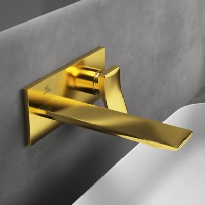 Ideal Standard Conca wastafelkraan goud geborsteld A7371A2 4