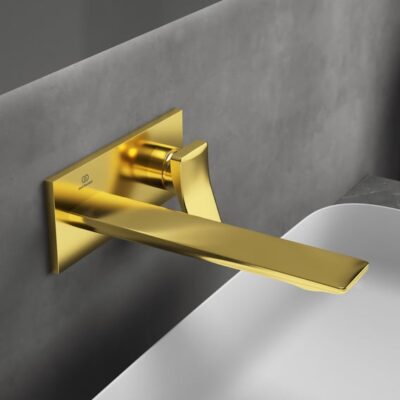 Ideal Standard Conca wastafelkraan goud geborsteld A7372A2 4