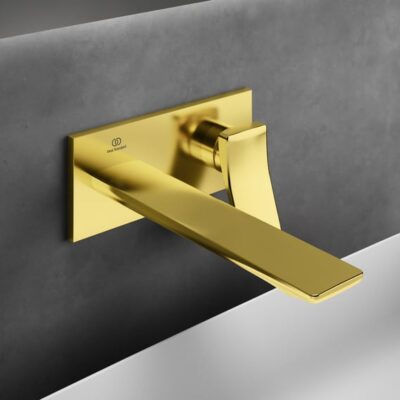 Ideal Standard Conca wastafelkraan goud geborsteld A7372A2 5