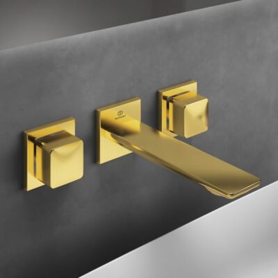 Ideal Standard Conca wastafelkraan goud geborsteld A7445A2 5