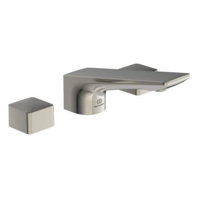 Ideal Standard Conca wastafelkraan met trekstang-afvoergarnituur zilver storm BC759GN 6