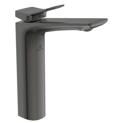 Ideal Standard Conca wastafelkraan met verhoogd kraanlichaam grijs magnetisch BC758A5 6