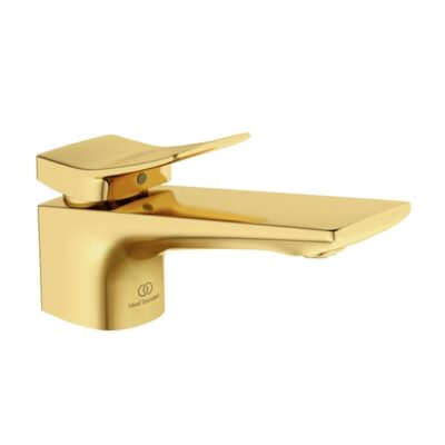 Ideal Standard Conca wastafelkraan met trekstang-afvoergarnituur geborsteld goud geborsteld BC753A2 5