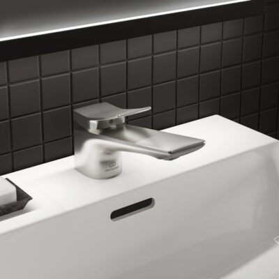 Ideal Standard Conca wastafelkraan zilver storm BC754GN 5