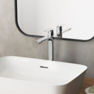 Ideal Standard Connect Air wastafelkraan met verhoogd kraanlichaam grijs magnetisch A7027A5