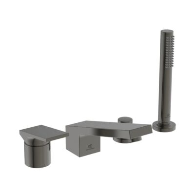 Ideal Standard Extra eenhendel inbouw badrandkraan grijs magnetisch BD518A5 4