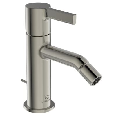 Ideal Standard Joy bidetkraan met trekstang-afvoergarnituur zilver storm BC784GN 4