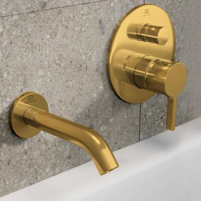 Ideal Standard Joy eengreeps inbouw mengkraan voor bad 2 verbruikers goud geborsteld A7383A2 4