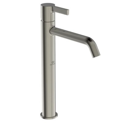 Ideal Standard Joy wastafelkraan met verhoogd kraanlichaam zilver storm BC782GN 5