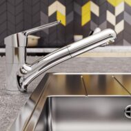 Ideale standaard CeraFlex keukenmengkraan met handdouche – draaibaar chroom BC143AA Ideale standaard CeraFlex keukenmengkraan met handdouche – draaibaar chroom BC143AA