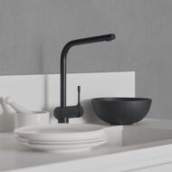 Ideale Standaard Ceralook zwarte draaibare keukenmengkraan BC174XG Ideale Standaard Ceralook zwarte draaibare keukenmengkraan BC174XG