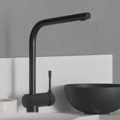 Ideal Standaard Ceralook zwarte draaibare keukenmengkraan BC174XG 4