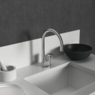 Ideal Standaard Ceraplan hoge uitloop keukenmengkraan draaibaar chroom BD339AA