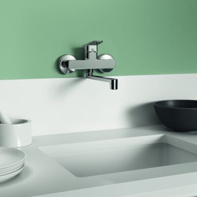 Ideal Standaard Ceraplan wandkeukenmengkraan draaibaar chroom BD340AA 4