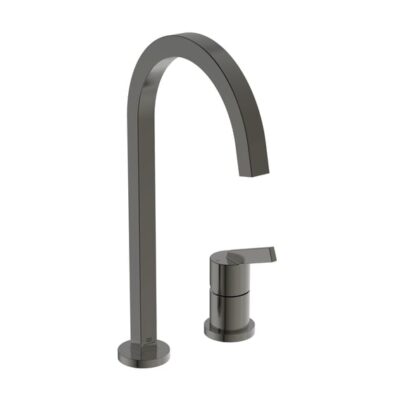 Ideale Standaard Gusto 2-gats keukenmengkraan vierkante uitloop grijs magnetisch BD423A5 7 Ideale Standaard Gusto 2-gats keukenmengkraan vierkante uitloop grijs magnetisch BD423A5 7