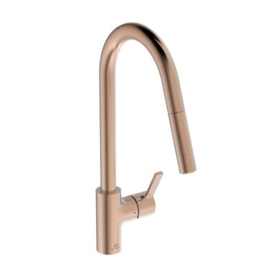 Ideal Standaard Gusto keukenmengkraan 2-functie-douche uittrekbaar Sunset Rose BD416J4 6