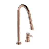 Ideale Standaard Gusto keukenmengkraan 2-gats uitloop 2-functie handdouche rond draaibaar uittrekbaar 2 standen Sunset Rose BD424J4 Ideale Standaard Gusto keukenmengkraan 2-gats uitloop 2-functie handdouche rond draaibaar uittrekbaar 2 standen Sunset Rose BD424J4