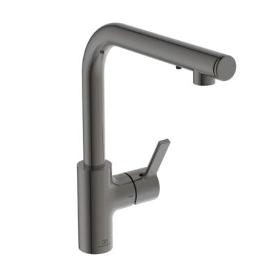 Ideale Standaard Gusto keukenmengkraan L-uitloop zeep grijs magnetisch A7817A5 7 Ideale Standaard Gusto keukenmengkraan L-uitloop zeep grijs magnetisch A7817A5 7